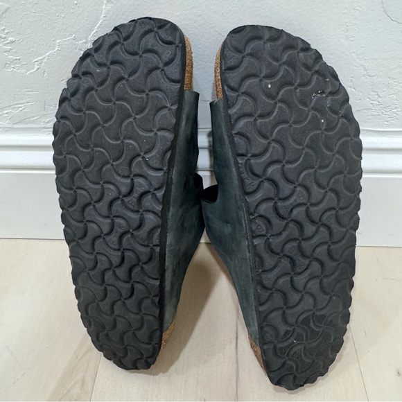 Birkenstock Arizona Big Buckle Slide Sandal Black Oiled Leather Women 40 US9-9.5 - Picture 9 of 11